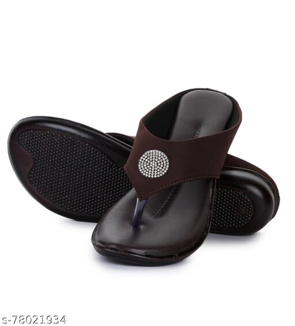 ShoeNstring Women Casual Flats - Rosewood , IND-6 