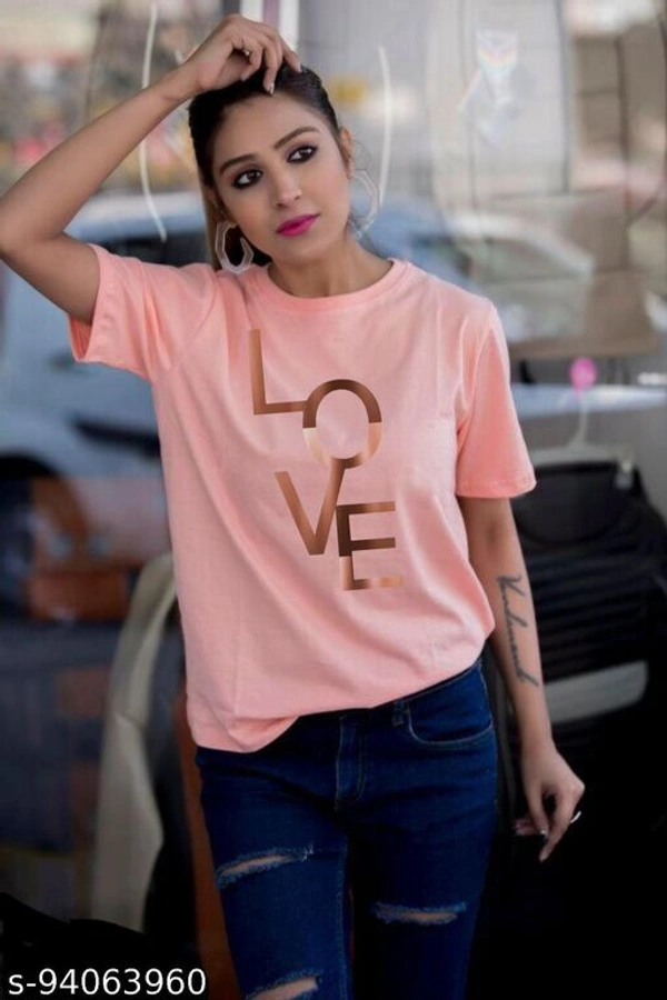 Comfy Sensational Women Tshirts  - Pink, XL 