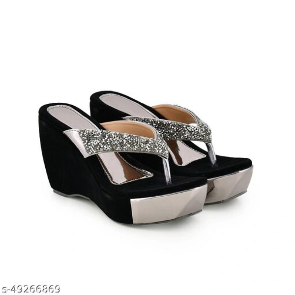 Versatile Women Heels - Silver, IND-8