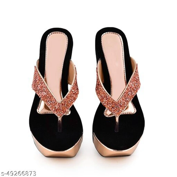 Versatile Women Heels - pink , IND-4 