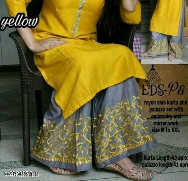 Banita Alluring Women Kurta Sets - yellow , S 