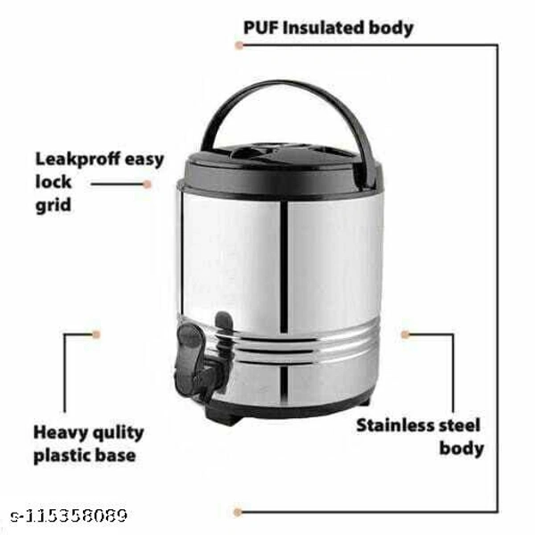 Aaditya Stainless Steel Water Jug/Mayur Jug I Durable and Sturdy I Easy to Carry Handle I 3 Liter of Water Storage Capacity I Hot and Cold - Free Size