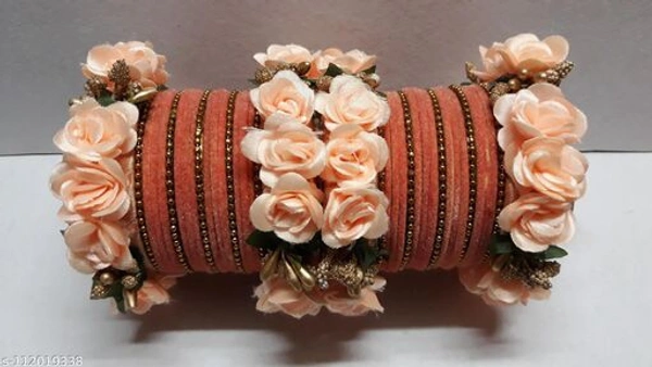FLOWER CHUDA BANGLES - capper , 2.4