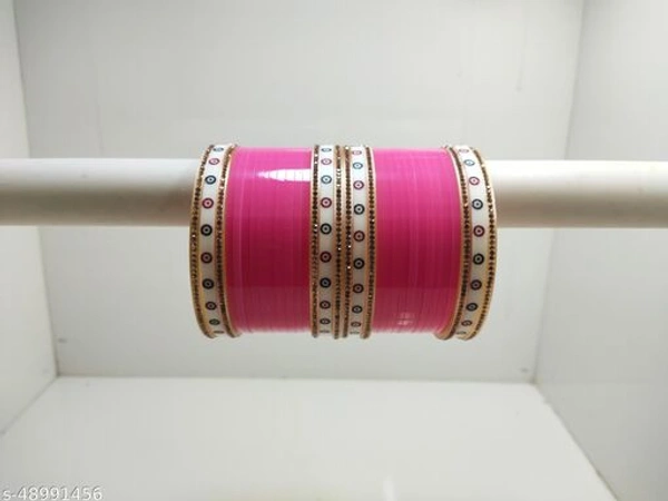 Elite Unique Bracelet & Bangles - pink , 2.4