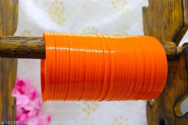 SET OF 40 BANGLES USED IN SUHAG CHOODA. - Orenge , 2.4