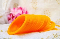 SET OF 40 BANGLES USED IN SUHAG CHOODA. - yellow , 2.6 