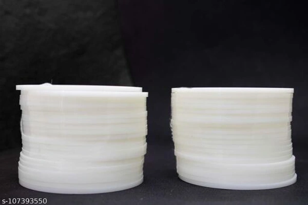 SET OF 40 BANGLES USED IN SUHAG CHOODA. - white , 2.6 