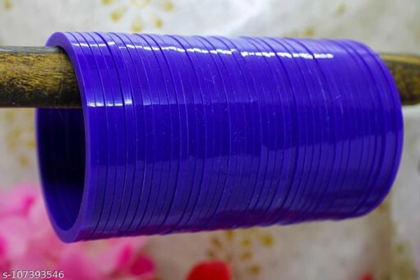 SET OF 40 BANGLES USED IN SUHAG CHOODA. - blue , 2.6 