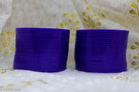 SET OF 40 BANGLES USED IN SUHAG CHOODA. - blue , 2.8 