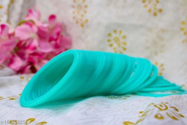 SET OF 40 BANGLES USED IN SUHAG CHOODA. - aqua , 2.10 