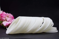 SET OF 40 BANGLES USED IN SUHAG CHOODA. - white , 2.10 