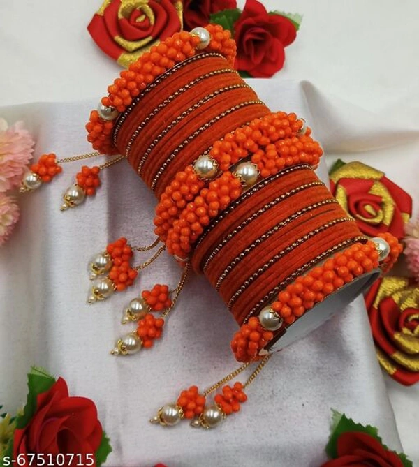 Elite Graceful Bracelet & Bangles - Orenge , 2.8 