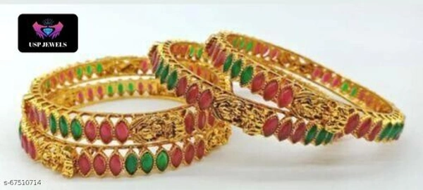 Elite Graceful Bracelet & Bangles - Multi Colour, 2.8 
