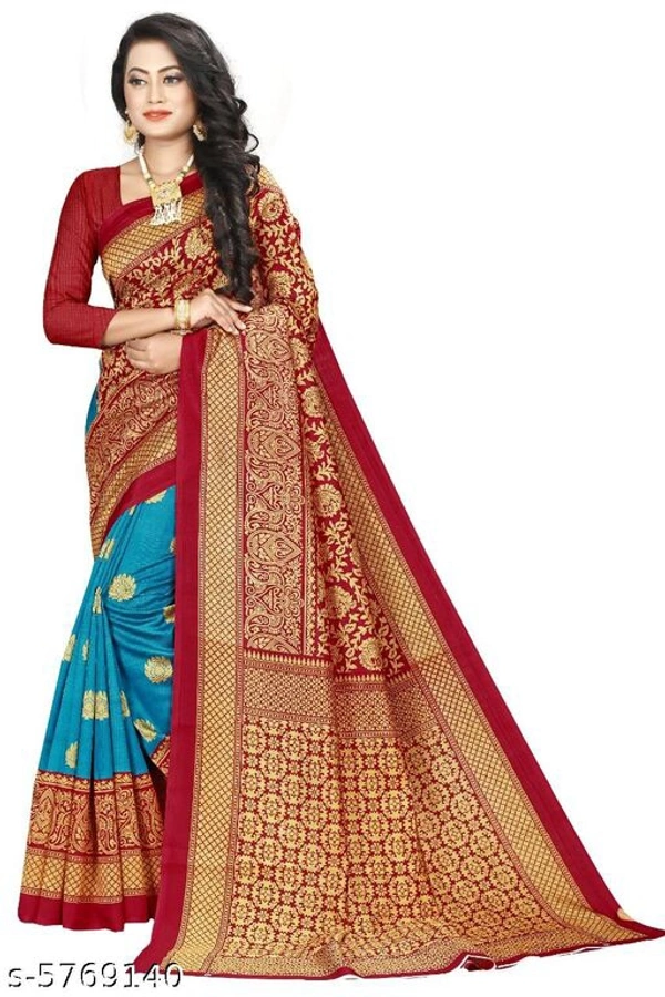 Trendy Women's Saree - maroon , Free Size