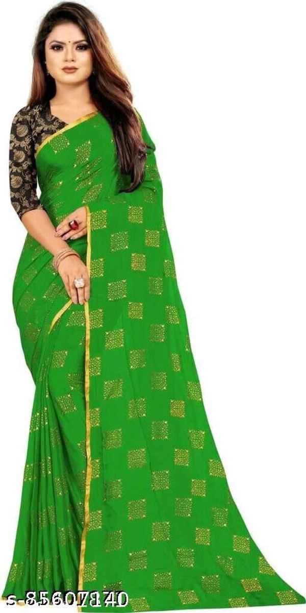 saree - Green, Free Size