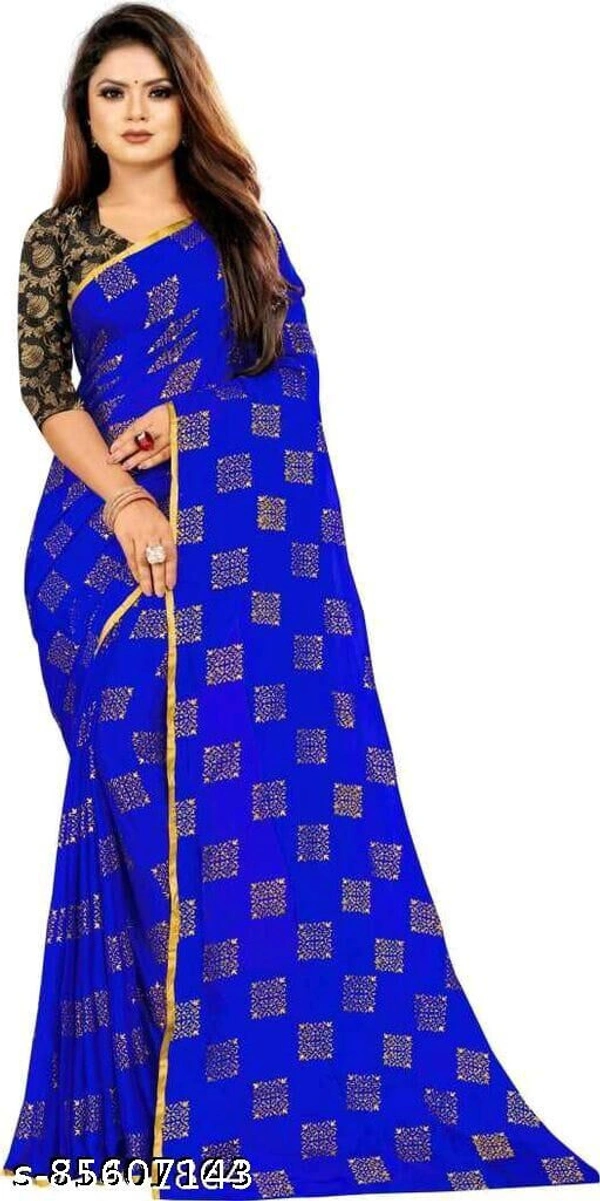saree - Ultramarine , Free Size