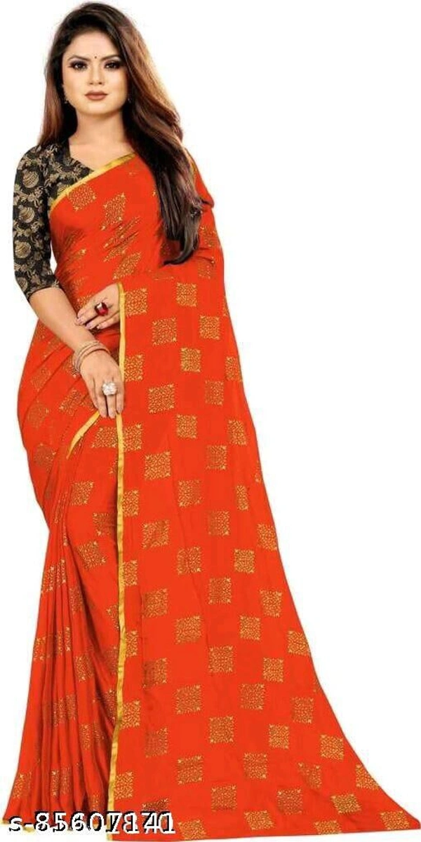 saree - Orenge , Free Size