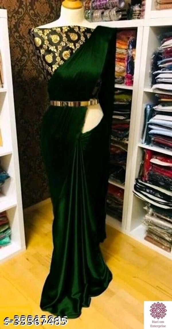 Alisha Fashionable Sarees - Green, Free Size