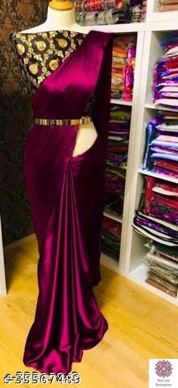 Alisha Fashionable Sarees - Mauve , Free Size