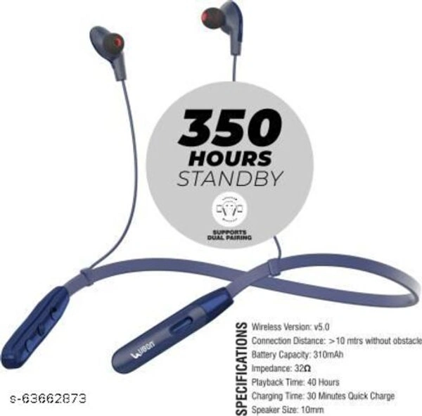 Ubon quick charge CL-4080 Bluetooth headset (blue,in the ear) - Free Size