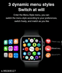 T55+ Smart Watch Series 6 (2021) Bluetooth Connect with All Android Mobile & Calling Feature, 50 Above Wallpapers, Heart Rate Monitor, Fitness Tracker, Sport Watch in Multiple colurs - Free Size 