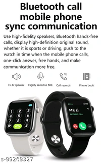 T55+ Smart Watch Series 6 (2021) Bluetooth Connect with All Android Mobile & Calling Feature, 50 Above Wallpapers, Heart Rate Monitor, Fitness Tracker, Sport Watch in Multiple colurs - Free Size 