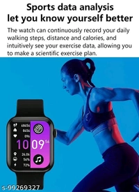 T55+ Smart Watch Series 6 (2021) Bluetooth Connect with All Android Mobile & Calling Feature, 50 Above Wallpapers, Heart Rate Monitor, Fitness Tracker, Sport Watch in Multiple colurs - Free Size 