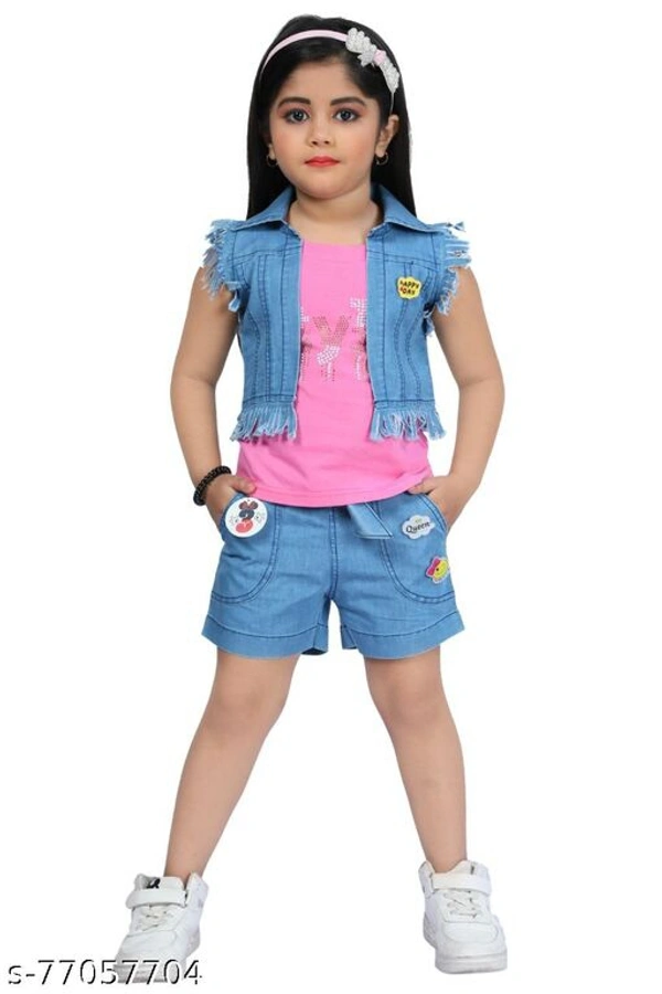 GIRLS CLOTHING SET - Pink, 3-4 
