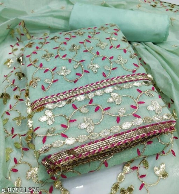 24 CARATE-2 FANCY - Celadon , Semi Stitched 