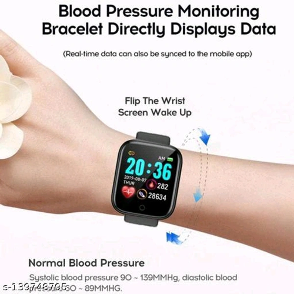 Lapras { TODAY HOT DEAL With 12 Years Warranty } Latest Pro Waterproof Smart Watch For Men/Women/Boys/Girls Features Like Daily Activity Tracker, Heart Rate Sensor, Sleep Monitor WIth Free Gift Bluetooth Wireless Speaker- { Navy Blue } - Grey , Free Size