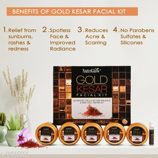 NutriGlow Ultra Rich Natural Green Tea Facial Kit (250gm)|Green Tea Toner (100ml) and Green Tea Serum (50ml) Name: NutriGlow Ultra Rich Natural Green Tea Facial Kit (250gm)|Green Tea Toner (100ml) and Green Tea Serum (50ml) Product Name: NutriGlow Ultra Rich Natural Green Tea Facial Kit (250gm)|Green Tea Toner (100ml) and Green Tea Serum (50ml) Brand  - Free Size, Golden 