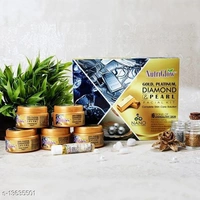 NutriGlow Gold Kesar Facial Kit (260gm)|Bleach Cream (43gm) and Gold Kesar Cleanser (65ml)  - Free Size, Yellow 