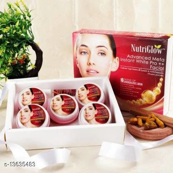 NutriGlow Gold, Platinum, Diamond & Pearl Facial Kit (260gm)|Gold Radiance Booster (65ml) and Sun Screen Fairness Lotion SPF 30 (65ml) Name: NutriGlow Gold, Platinum, Diamond & Pearl Facial Kit (260gm)|Gold Radiance Booster (65ml) and Sun Screen Fairness Lotion SPF 30 (65ml) Product  - Free Size, Red