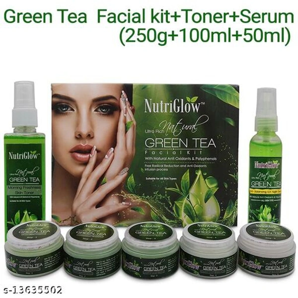 NutriGlow Advanced Meta Instant White Pro++ Facial Kit (260gm)|Deep Cleansing Milk (120ml) and Sun Screen Fairness Lotion SPF 40 (120ml) Name: NutriGlow Advanced Meta Instant White Pro++ Facial Kit (260gm)|Deep Cleansing Milk (120ml) and Sun Screen Fairness Lotion SPF 40 (120ml) Product  - Green, Free Size