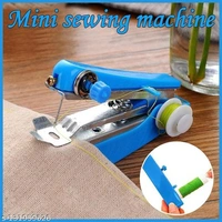SAFFRONBUBBLE Mini Manual Stapler Style Hand Sewing Machine | Craft, Clothes Stitch Handheld Cordless Machine | Stapler Style Compact Stitching Machine - Manual Sewing Machine Combo pack of 2 (Blue) - Free Size