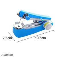SAFFRONBUBBLE Mini Manual Stapler Style Hand Sewing Machine | Craft, Clothes Stitch Handheld Cordless Machine | Stapler Style Compact Stitching Machine - Manual Sewing Machine Combo pack of 2 (Blue) - Free Size