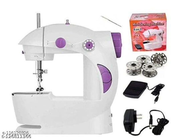 AKIARA Sewing Machine for Home Tailoring with Table Set Pedal, Adapter and Sewing Accessories - Free Size
