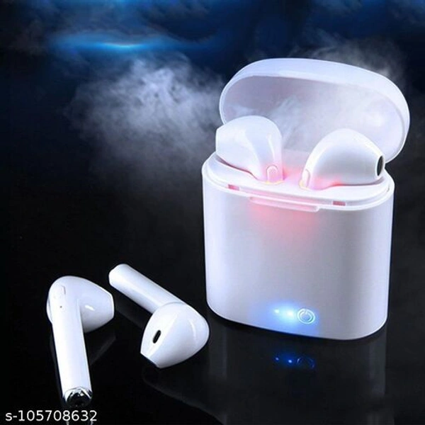 New I7s Twins Wireless Bluetooth Earphone Mini Twin Portable Bluetooth Headset, with Charging Box MP3 player MP3 Player  (White, 0 Display)Name: New I7s Twins Wireless Bluetooth Earphone Mini Twin Portable Bluetooth Headset, with Charging Box MP3 player MP3 Player  (White, 0 Display)Product  - White , Free Size