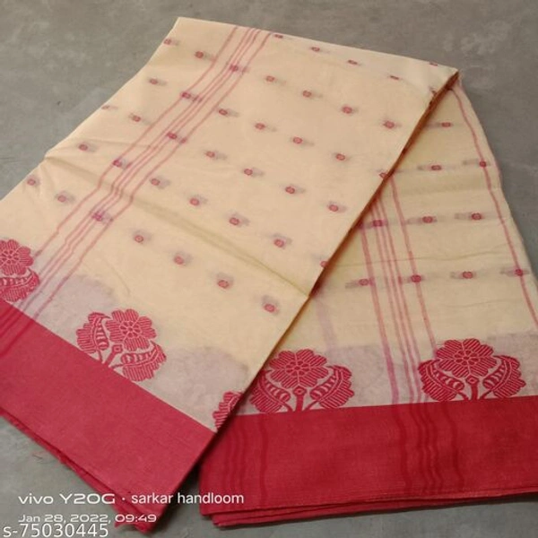 Fulia taant saree - Skin , Free Size