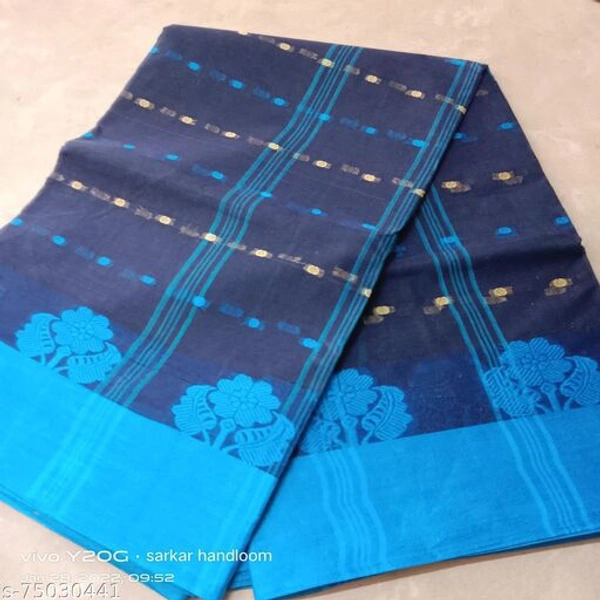 Fulia taant saree - blue , Free Size