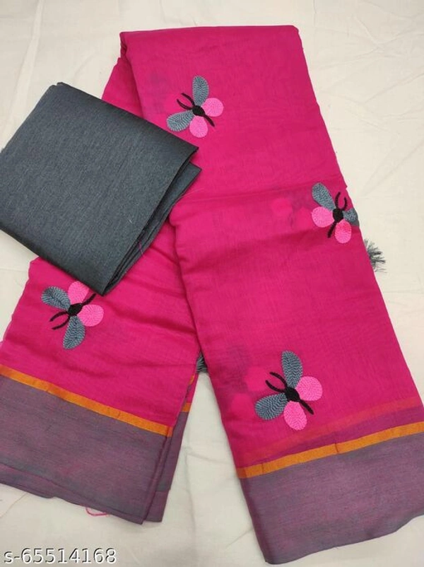 Charvi Graceful Sarees - Rani , Free Size