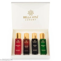 Bella Vita Organic Luxury Perfumes Gift Set for Men - 4x20 ml - Free Size
