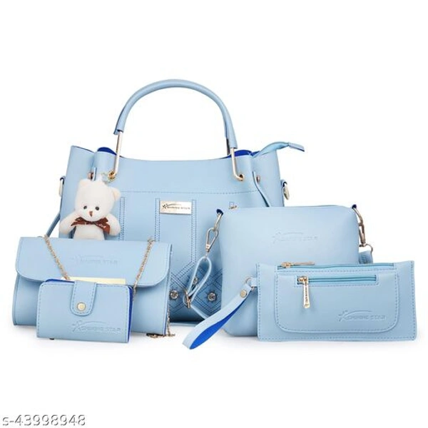 Ravishing Stylish Women Handbags - Sky Blue , Free Size