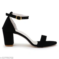 BLACK HEEL - Black, IND-3 