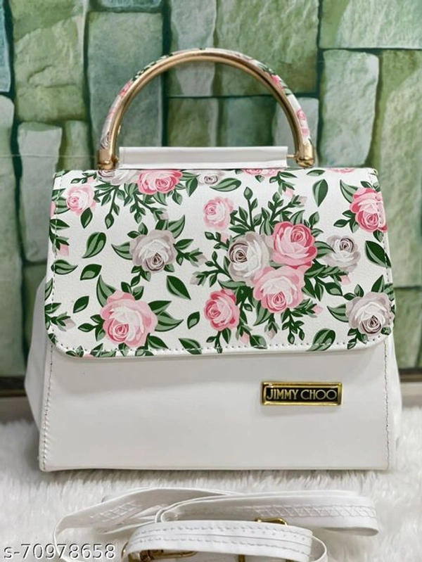 Floral slingbag - White , Free Size