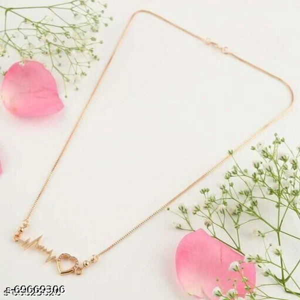 Bhumi09 Rose Gold Chain For Women - Golden , Free Size