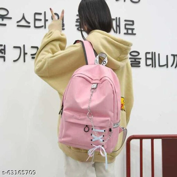 FLAVIO PINK BEUTIFUL TRENDY BACKPACK - Pink , Free Size 