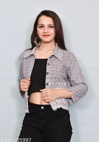 TWO PIECE SET WITH INNER  - Grey , Free Size