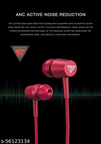 Techfire h-700 Pro 5.0 40 Hours HI BASS SOUND   non-stop battery backup Latest unique Premium Design light Weight High Quality Wireless Neckband with mic Bluetooth Headphones & Earphones - red, Free Size