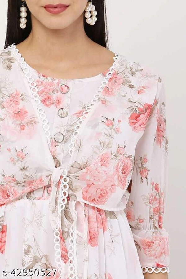Fancy Fashionable Women Dresses - Pink , S 